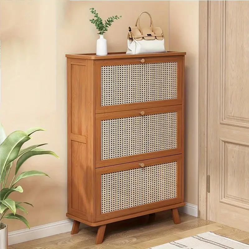 Armário de Sapatos de Bambu