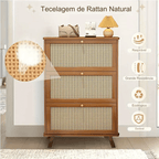 Armário de Sapatos de Bambu