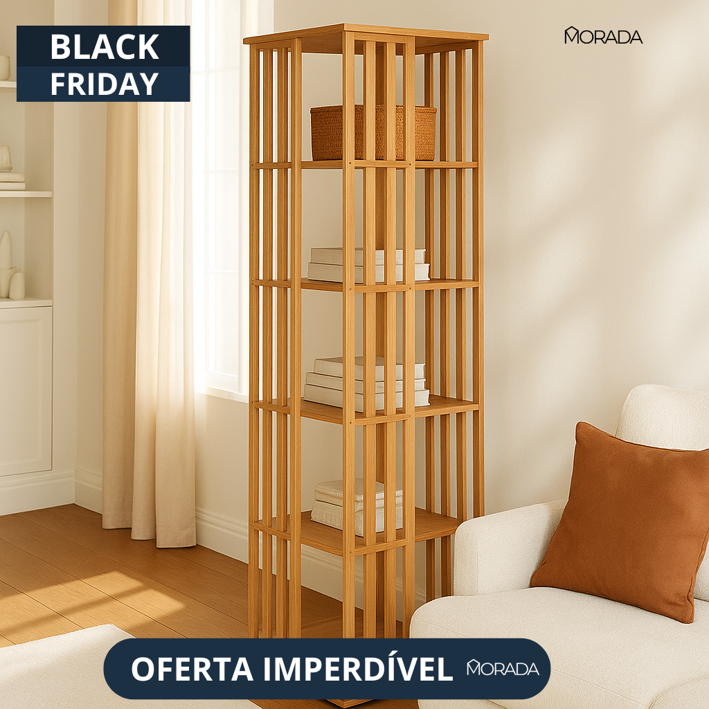 Promoções de Natal - Estante Giratória de 6 Camadas 360° Premium