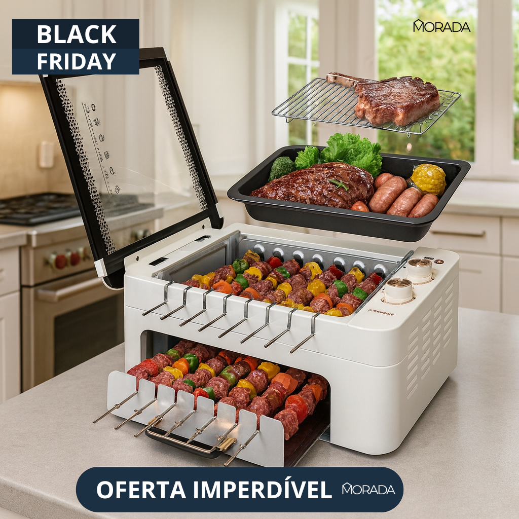 (PROMOÇÃO DE NATAL) Grill SmartHome 3 em 1 - Exclusividade Morada