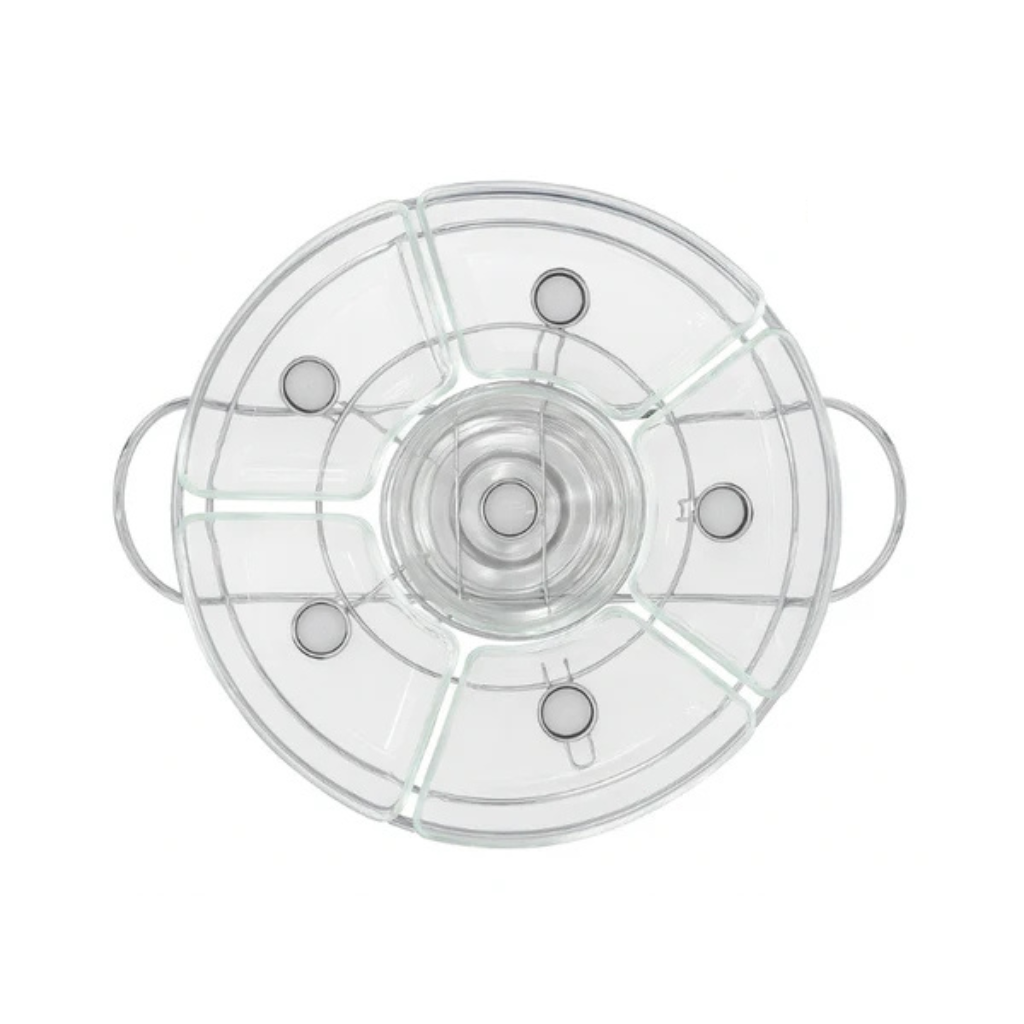 (PROMOÇÃO DE NATAL) Rechaud Giratório Premium 52cm – Elegância e Praticidade na Sua Mesa