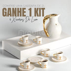 Garrafa Térmica DioureLux® + BRINDE Conjunto de 6 Xícaras