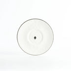 Conjunto de Xícaras de Porcelana com 12 peças - Branco e Prata