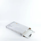 Bandeja Decorativa em Aço Inox - Branco e Prata