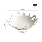 Saladeira Prato de Cerâmica Irregular Mesa Posta