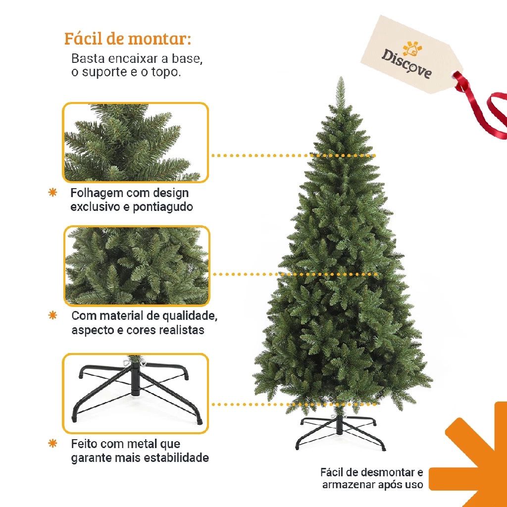 (MAIS VENDIDO) Arvore de Natal Pinheiro Montagem Instantânea com Controle Remoto + 700 Leds PROMOÇÃO BLACK FRIDAY