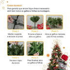 (MAIS VENDIDO) Arvore de Natal Pinheiro Montagem Instantânea com Controle Remoto + 700 Leds PROMOÇÃO BLACK FRIDAY